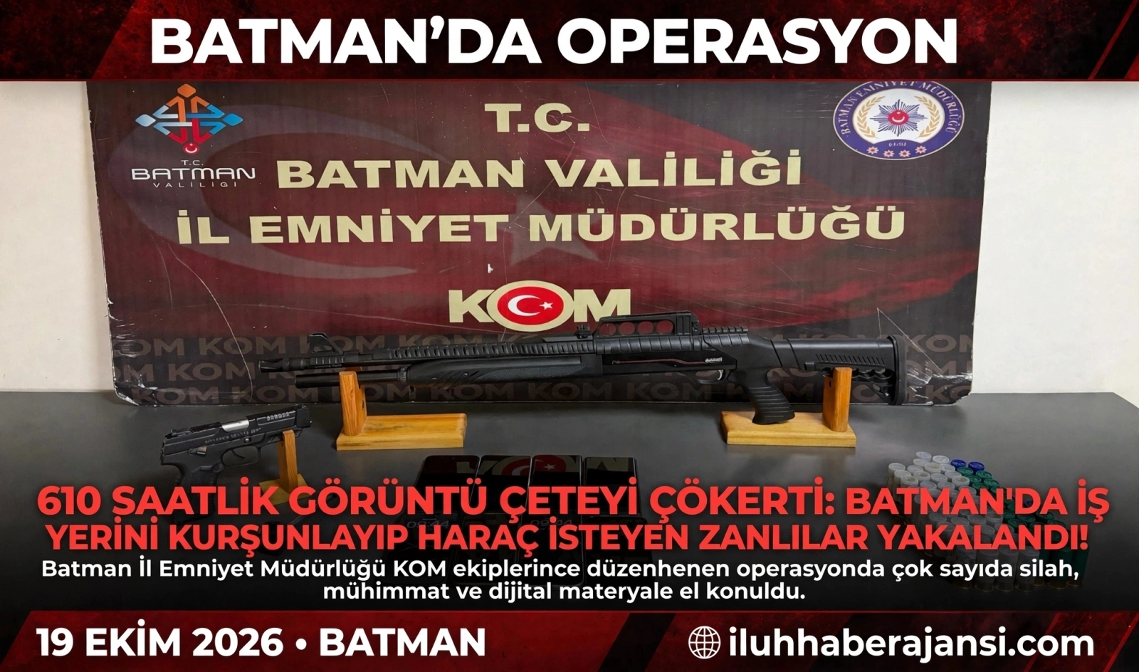 610 SAATLİK GÖRÜNTÜ ÇETEYİ ÇÖKERTTİ: BATMAN'DA İŞ YERİNİ KURŞUNLAYIP HARAÇ İSTEYEN ZANLILAR YAKALANDI!