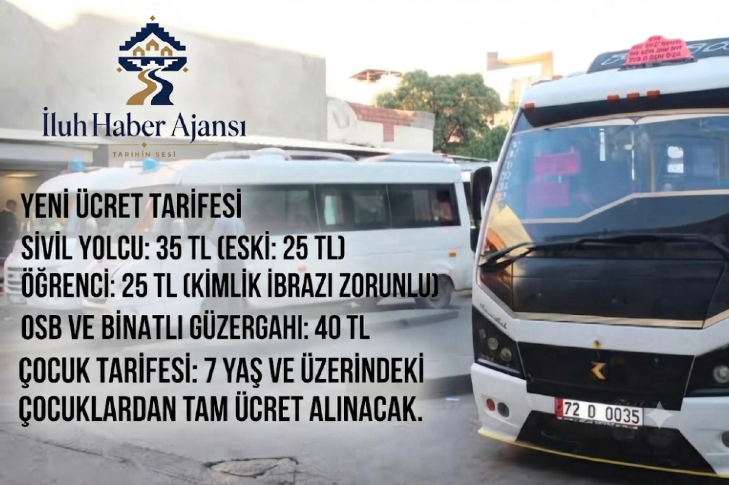 BATMAN'DA ŞEHİR İÇİ DOLMUŞ FİYATLARINA ZAM: GÜNCEL TARİFE NETLEŞTİ