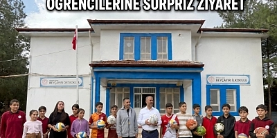 BAŞKAN ŞANSİ’DEN BEYÇAYIRI KÖYÜ ÖĞRENCİLERİNE SÜRPRİZ ZİYARET