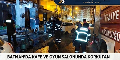BATMAN'DA KAFE VE OYUN SALONUNDA KORKUTAN YANGIN: MUTFAK KULLANILAMAZ HALE GELDİ