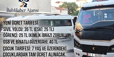 BATMAN'DA ŞEHİR İÇİ DOLMUŞ FİYATLARINA ZAM: GÜNCEL TARİFE NETLEŞTİ