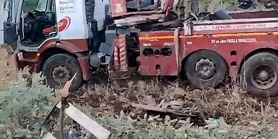 BATMAN GERCÜŞ’TE SEYİR HALİNDEKİ VİNÇ ŞARAMPOLE YUVARLANDI: SÜRÜCÜ YARALANDI!