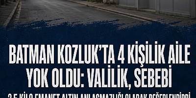 VALİLİK: SEBEP 2,5 KİLO EMANET ALTIN ANLAŞMAZLIĞI OLARAK DEĞERLENDİRİLDİ “UZMAN ÇAVUŞ” İDDİASI YALANLANDI