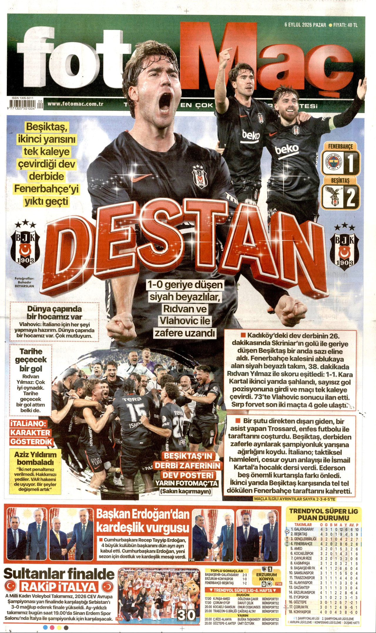 Fotomaç Gazetesi gazetesi manşeti