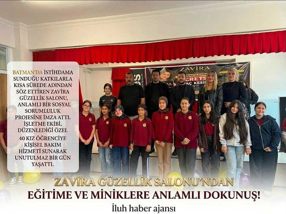 ZAVİRA GÜZELLİK SALONU’NDAN EĞİTİME VE MİNİKLERE ANLAMLI DOKUNUŞ!